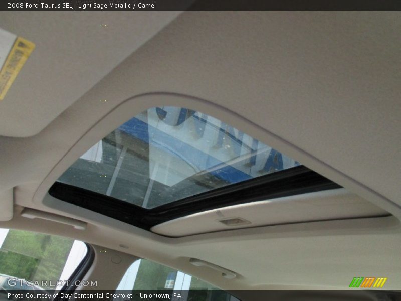 Light Sage Metallic / Camel 2008 Ford Taurus SEL