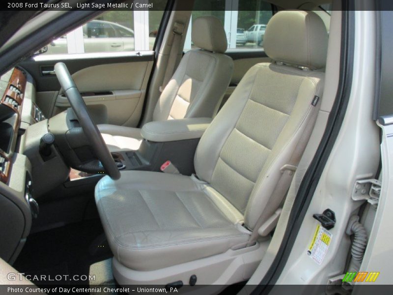 Light Sage Metallic / Camel 2008 Ford Taurus SEL