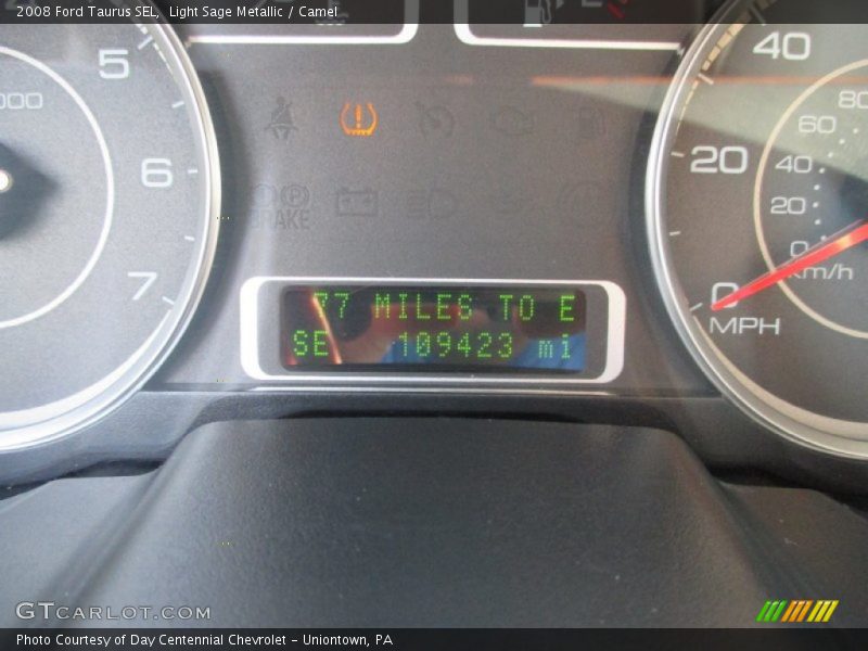 Light Sage Metallic / Camel 2008 Ford Taurus SEL