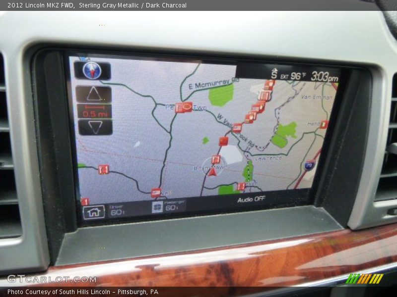 Sterling Gray Metallic / Dark Charcoal 2012 Lincoln MKZ FWD