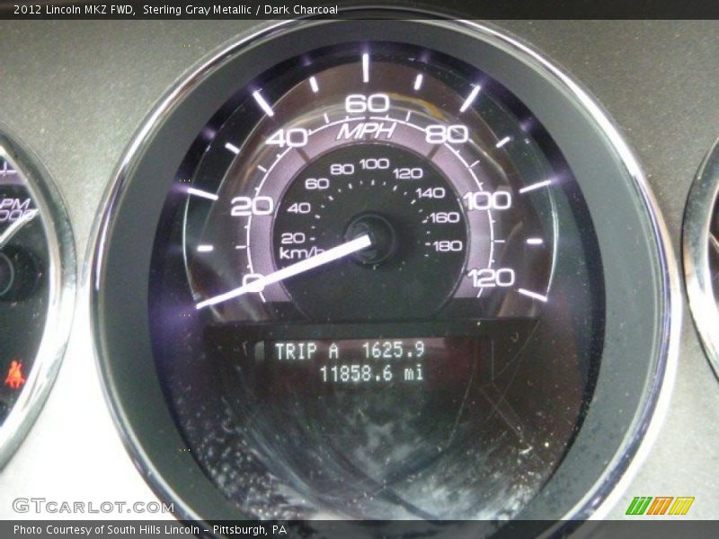 Sterling Gray Metallic / Dark Charcoal 2012 Lincoln MKZ FWD