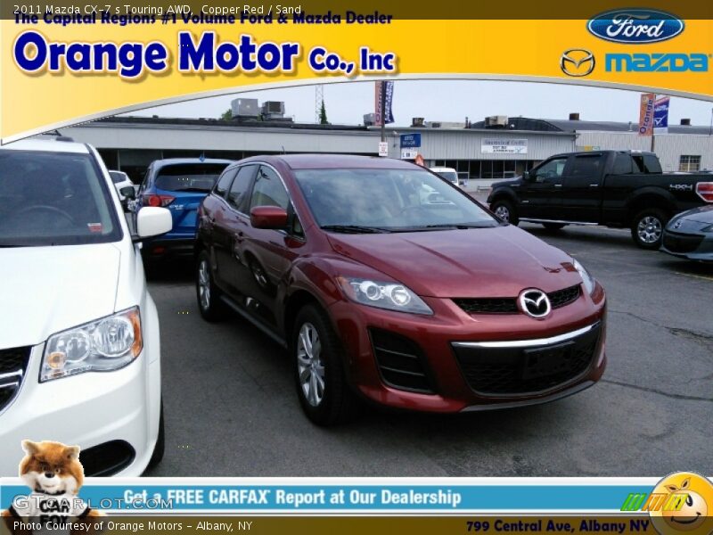 Copper Red / Sand 2011 Mazda CX-7 s Touring AWD