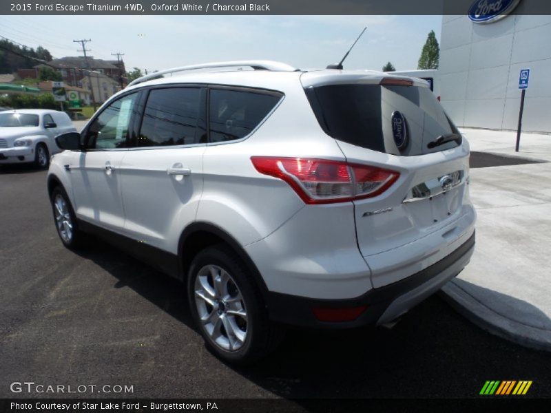 Oxford White / Charcoal Black 2015 Ford Escape Titanium 4WD