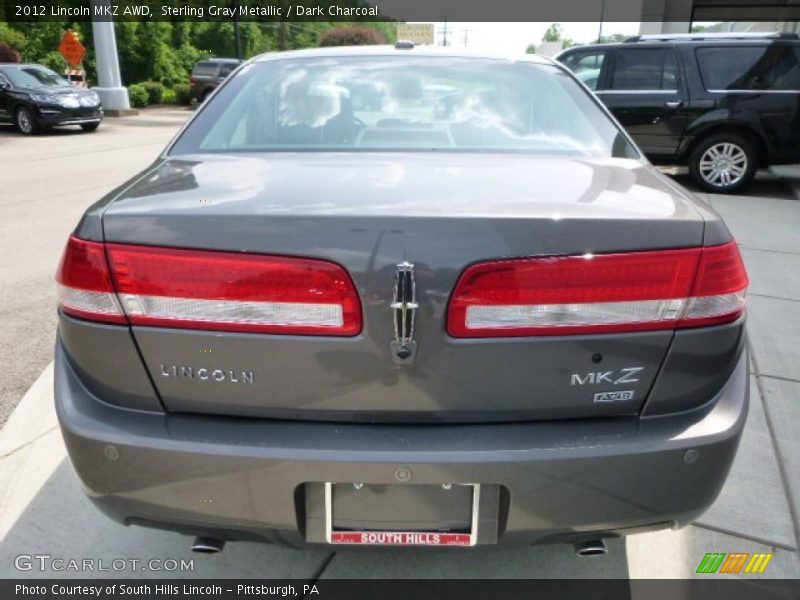 Sterling Gray Metallic / Dark Charcoal 2012 Lincoln MKZ AWD