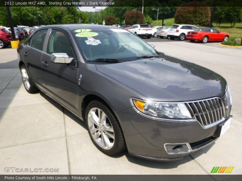 Sterling Gray Metallic / Dark Charcoal 2012 Lincoln MKZ AWD