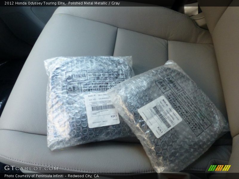Polished Metal Metallic / Gray 2012 Honda Odyssey Touring Elite