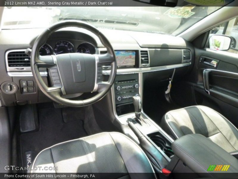 Sterling Gray Metallic / Dark Charcoal 2012 Lincoln MKZ AWD