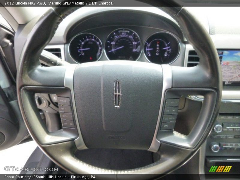 Sterling Gray Metallic / Dark Charcoal 2012 Lincoln MKZ AWD