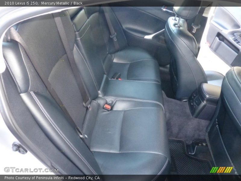 Mercury Metallic / Black 2010 Lexus IS 250