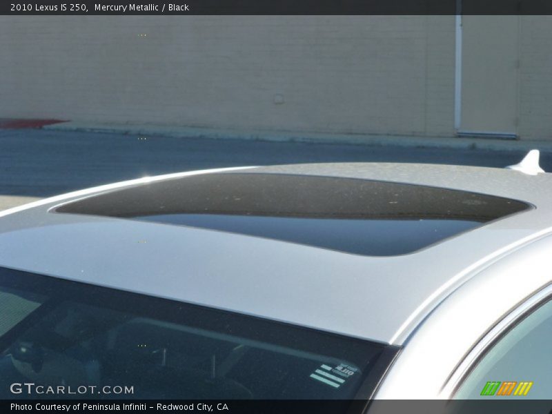 Mercury Metallic / Black 2010 Lexus IS 250