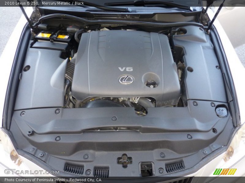 Mercury Metallic / Black 2010 Lexus IS 250