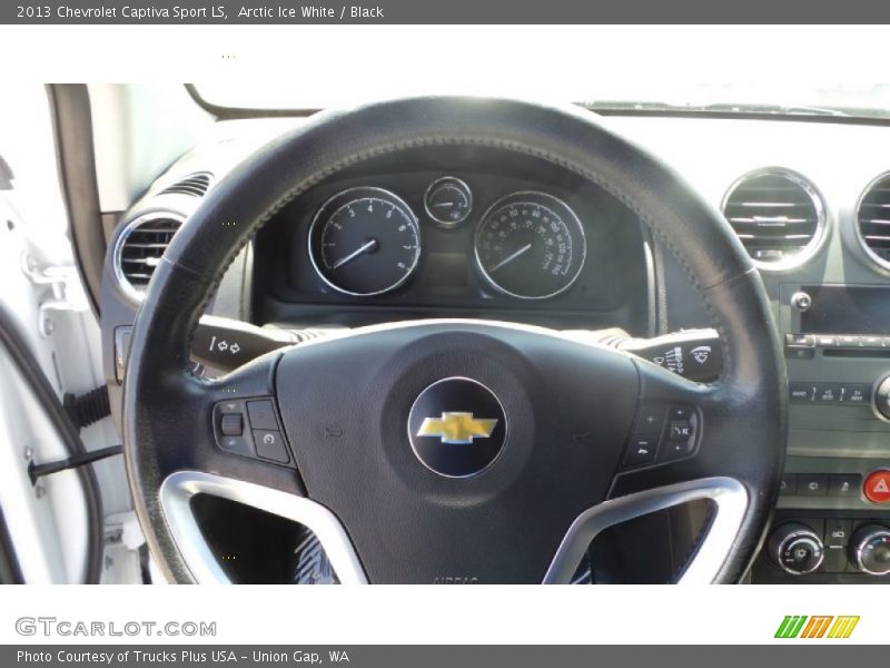 Arctic Ice White / Black 2013 Chevrolet Captiva Sport LS