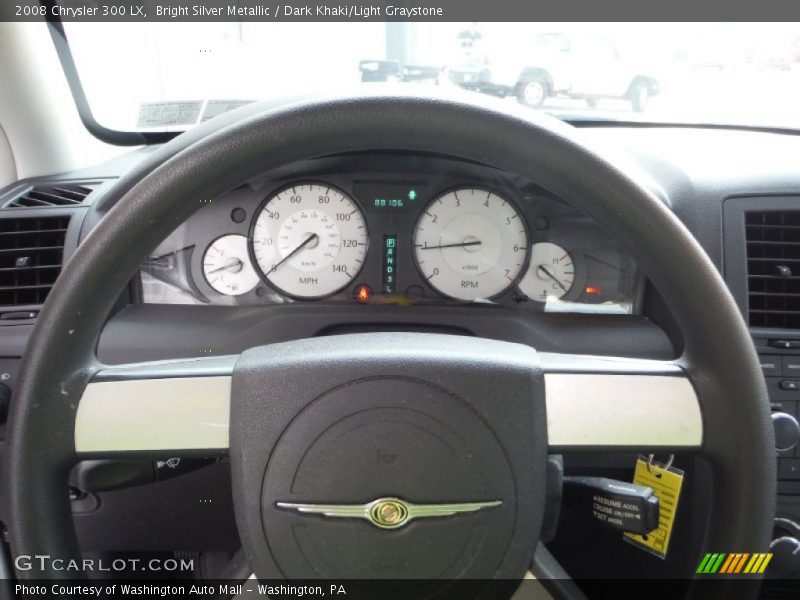 Bright Silver Metallic / Dark Khaki/Light Graystone 2008 Chrysler 300 LX