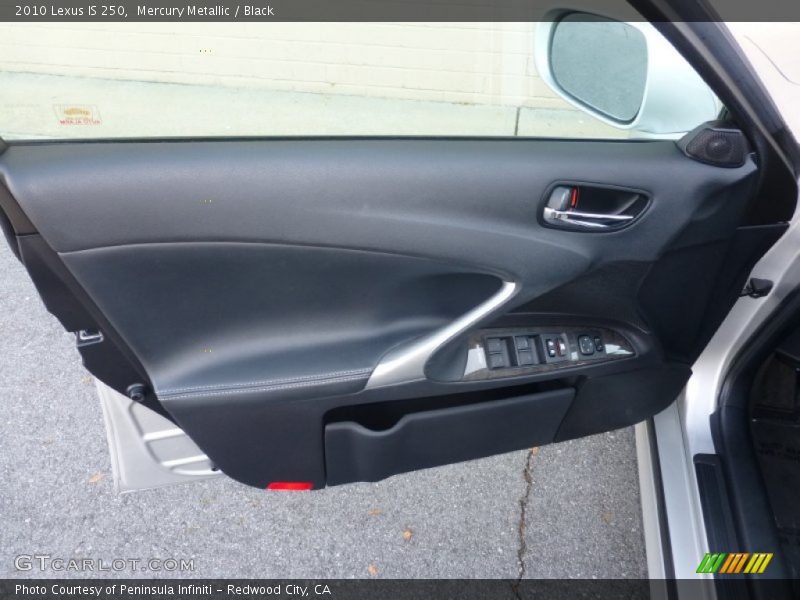 Mercury Metallic / Black 2010 Lexus IS 250
