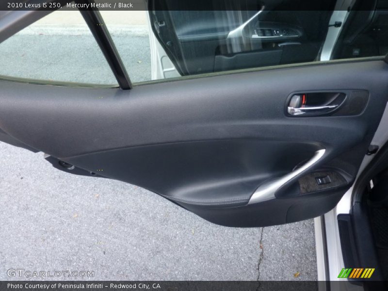 Mercury Metallic / Black 2010 Lexus IS 250