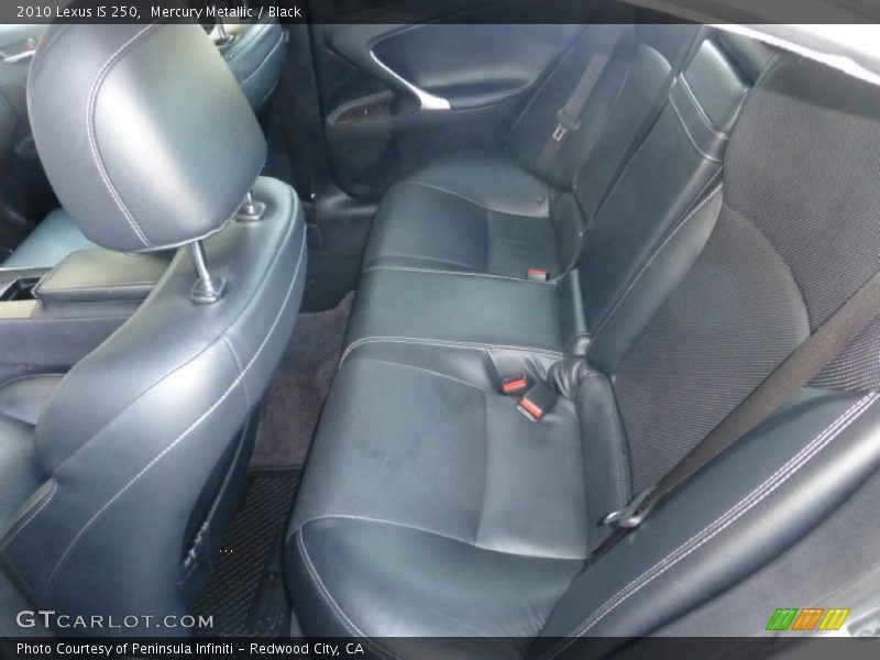 Mercury Metallic / Black 2010 Lexus IS 250