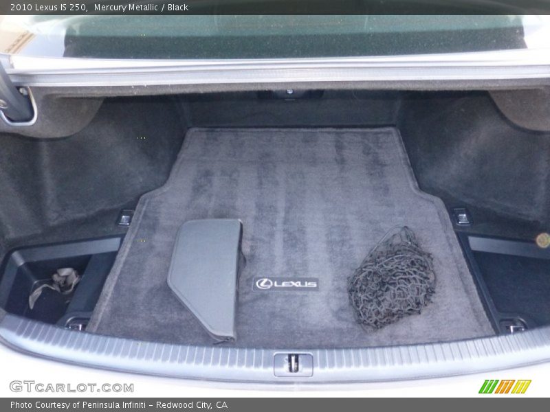 Mercury Metallic / Black 2010 Lexus IS 250