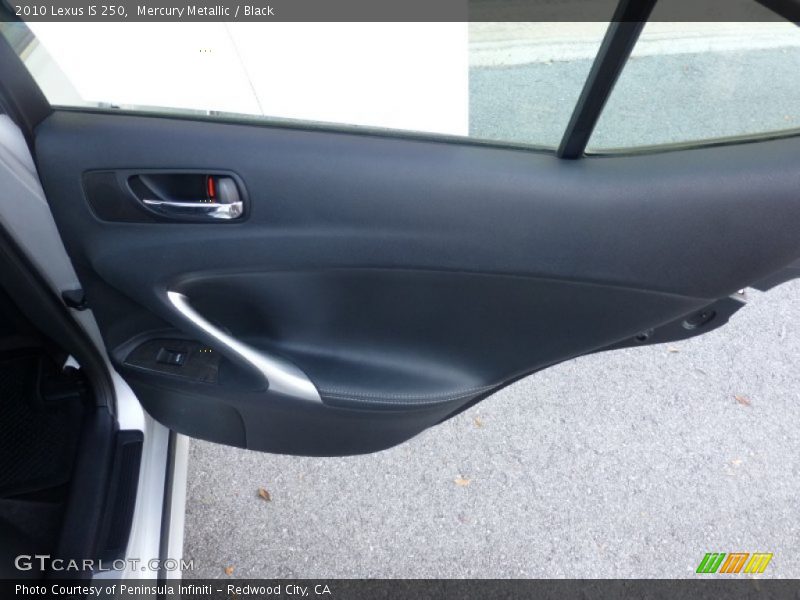 Mercury Metallic / Black 2010 Lexus IS 250