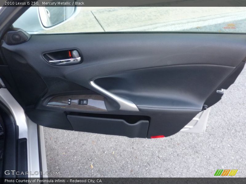 Mercury Metallic / Black 2010 Lexus IS 250