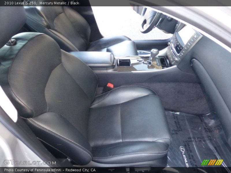 Mercury Metallic / Black 2010 Lexus IS 250