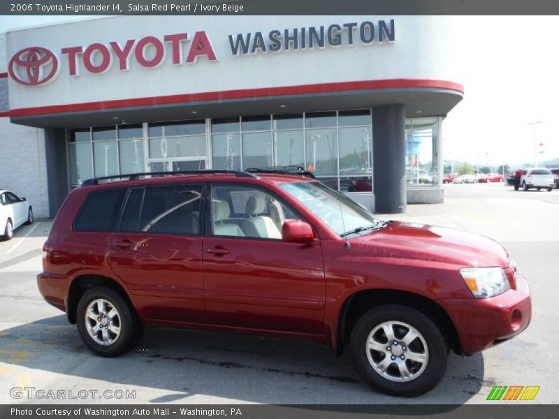 Salsa Red Pearl / Ivory Beige 2006 Toyota Highlander I4