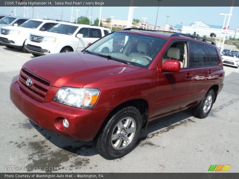 Salsa Red Pearl / Ivory Beige 2006 Toyota Highlander I4