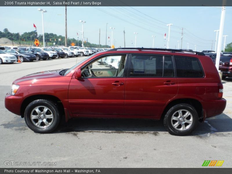 Salsa Red Pearl / Ivory Beige 2006 Toyota Highlander I4