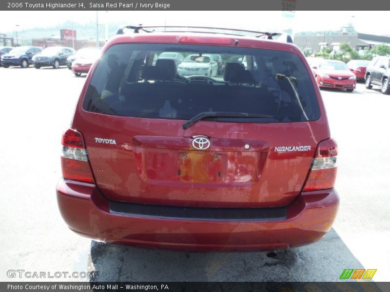 Salsa Red Pearl / Ivory Beige 2006 Toyota Highlander I4