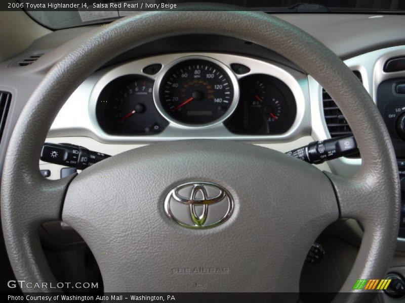 Salsa Red Pearl / Ivory Beige 2006 Toyota Highlander I4