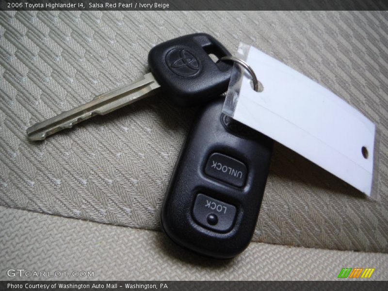 Salsa Red Pearl / Ivory Beige 2006 Toyota Highlander I4