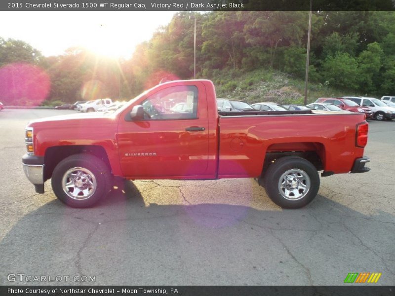 Victory Red / Dark Ash/Jet Black 2015 Chevrolet Silverado 1500 WT Regular Cab