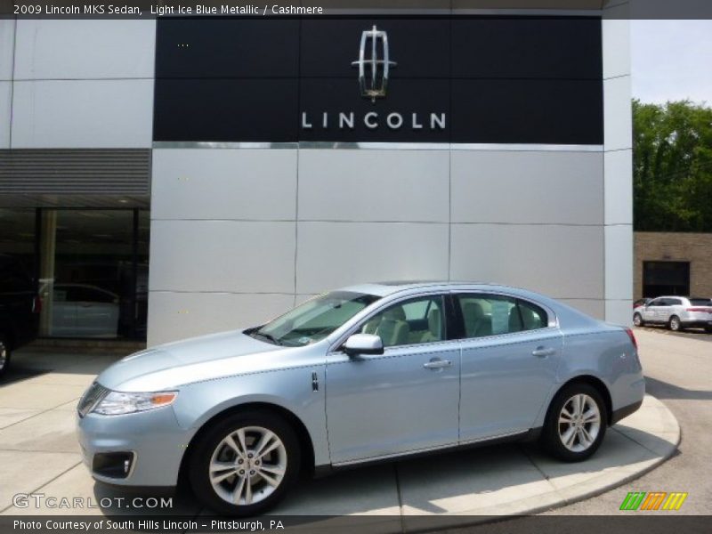 Light Ice Blue Metallic / Cashmere 2009 Lincoln MKS Sedan