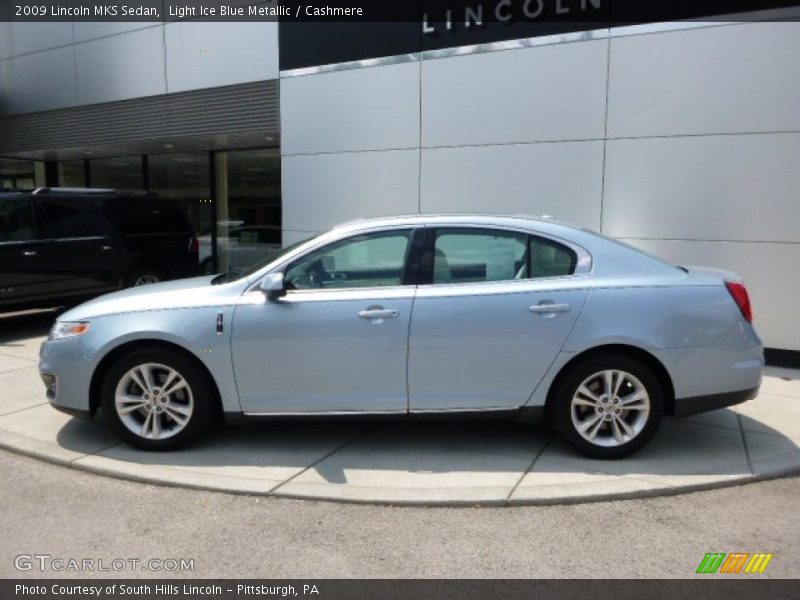 Light Ice Blue Metallic / Cashmere 2009 Lincoln MKS Sedan