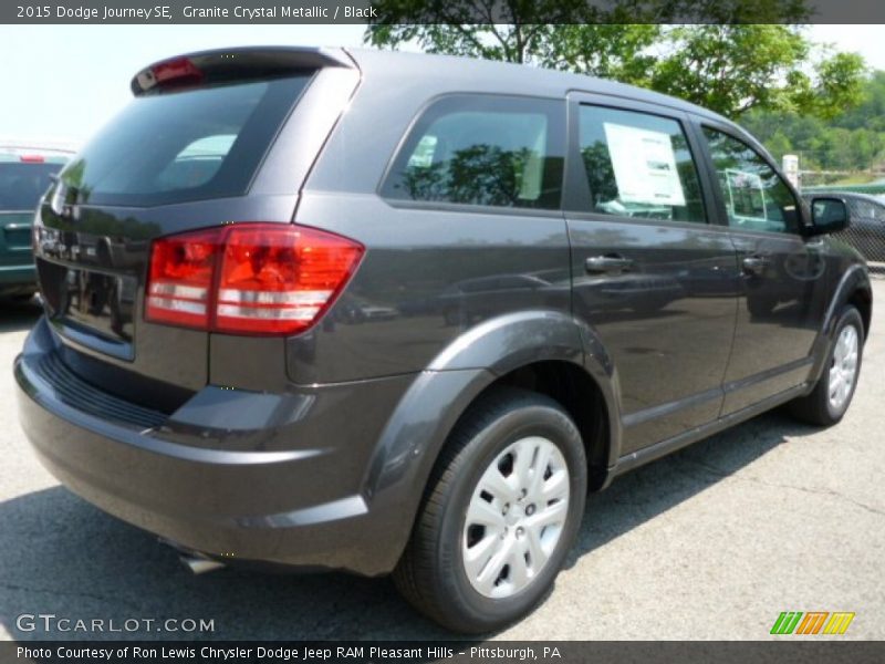 Granite Crystal Metallic / Black 2015 Dodge Journey SE