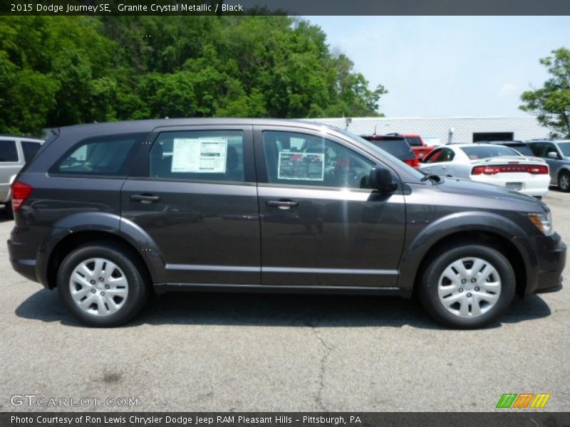 Granite Crystal Metallic / Black 2015 Dodge Journey SE