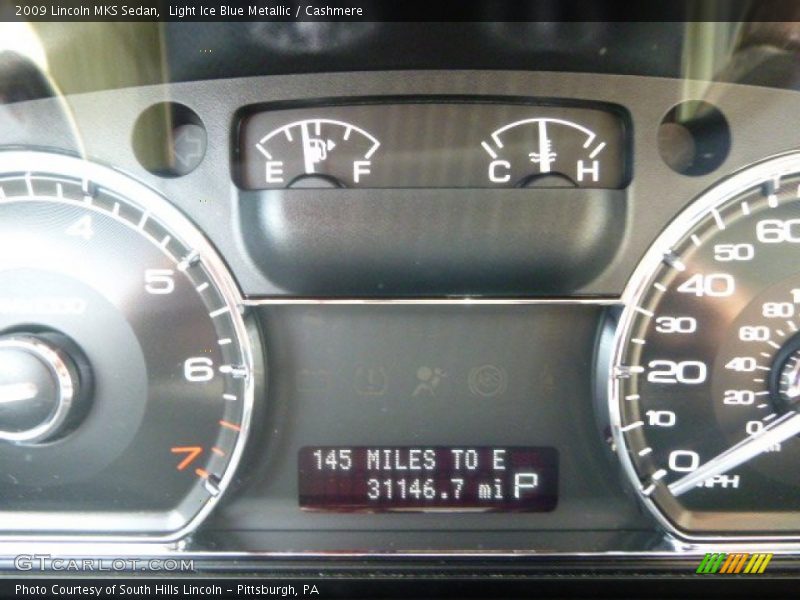 Light Ice Blue Metallic / Cashmere 2009 Lincoln MKS Sedan