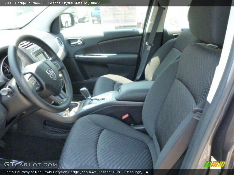 Granite Crystal Metallic / Black 2015 Dodge Journey SE