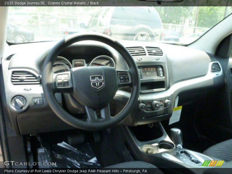 Granite Crystal Metallic / Black 2015 Dodge Journey SE