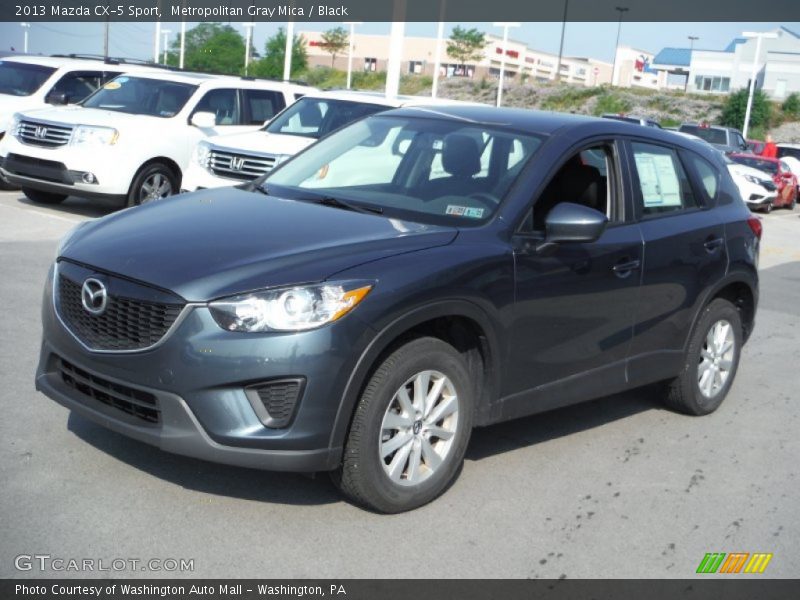 Metropolitan Gray Mica / Black 2013 Mazda CX-5 Sport