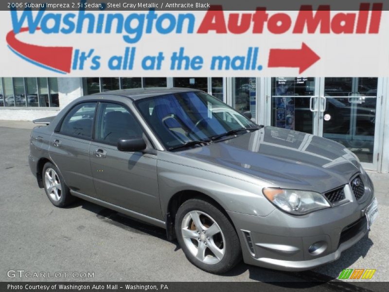 Steel Gray Metallic / Anthracite Black 2006 Subaru Impreza 2.5i Sedan