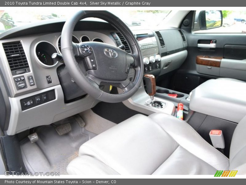 Silver Sky Metallic / Graphite Gray 2010 Toyota Tundra Limited Double Cab 4x4