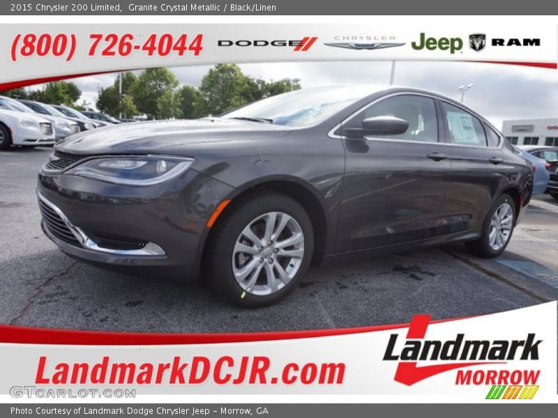 Granite Crystal Metallic / Black/Linen 2015 Chrysler 200 Limited