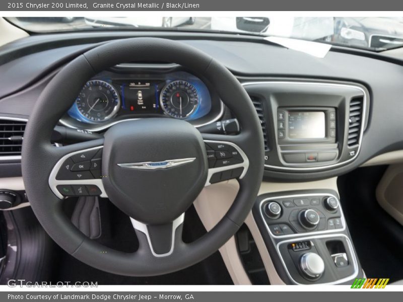 Granite Crystal Metallic / Black/Linen 2015 Chrysler 200 Limited