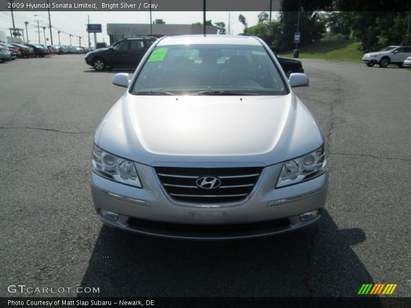 Bright Silver / Gray 2009 Hyundai Sonata Limited