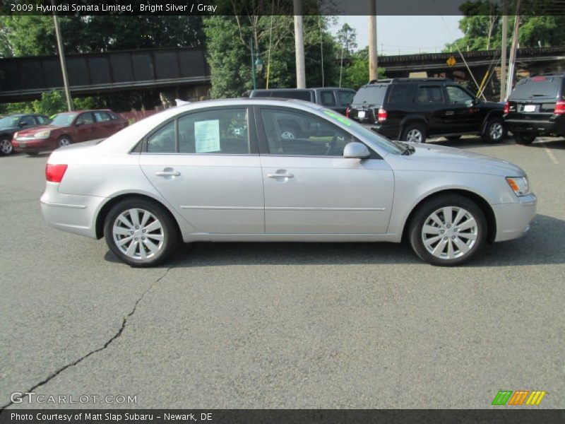 Bright Silver / Gray 2009 Hyundai Sonata Limited