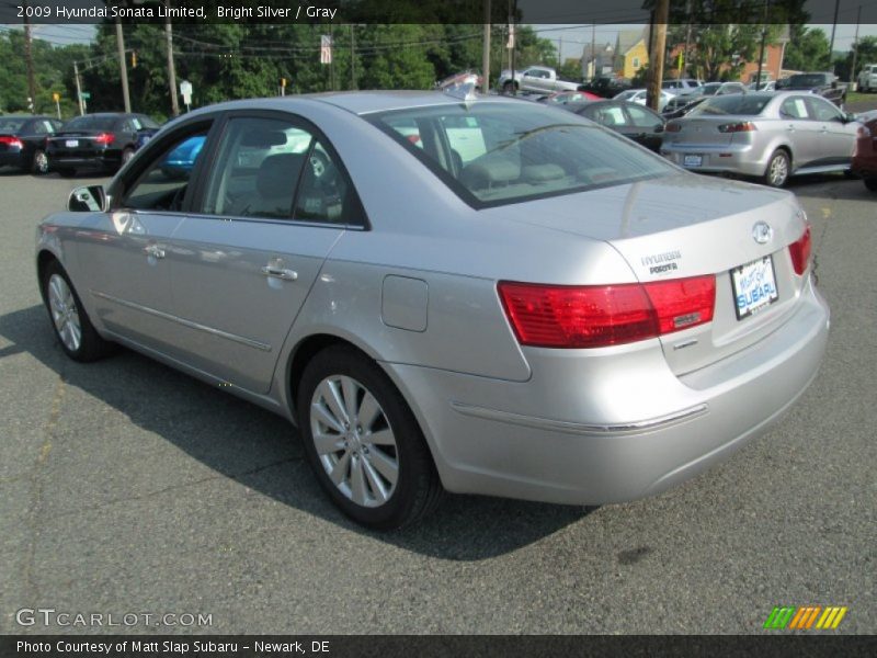 Bright Silver / Gray 2009 Hyundai Sonata Limited