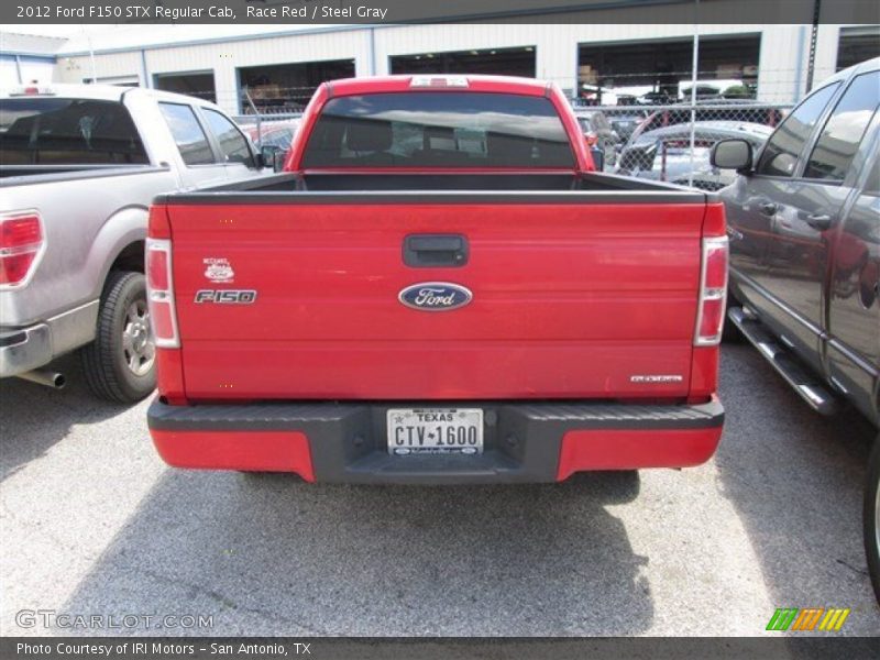 Race Red / Steel Gray 2012 Ford F150 STX Regular Cab