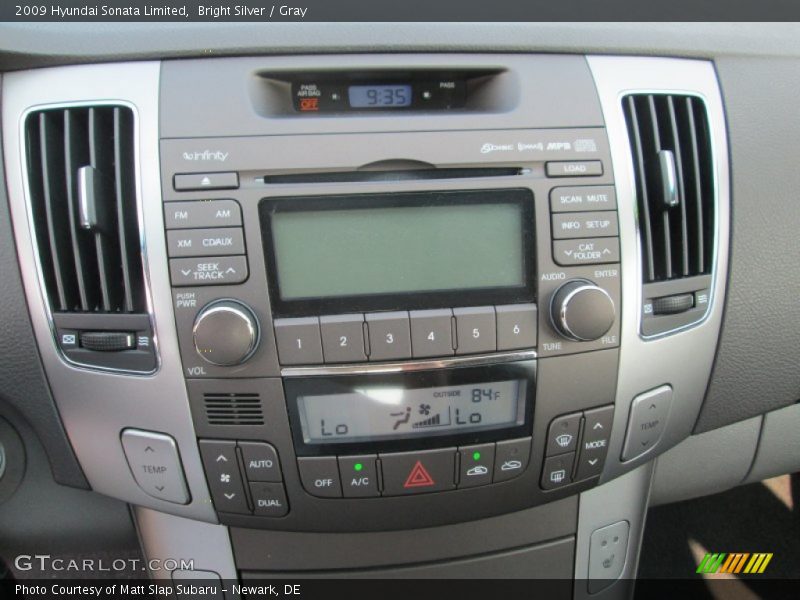 Bright Silver / Gray 2009 Hyundai Sonata Limited