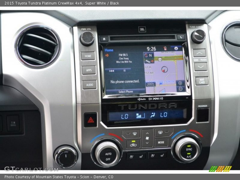 Super White / Black 2015 Toyota Tundra Platinum CrewMax 4x4