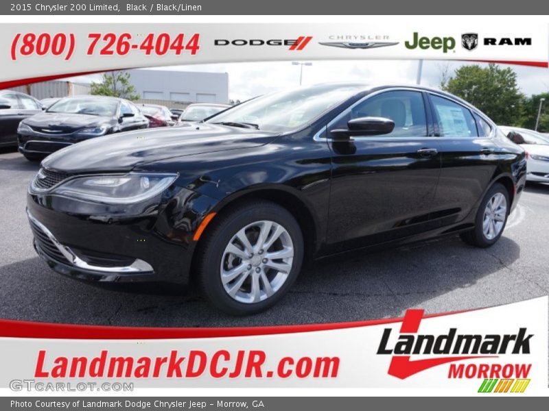 Black / Black/Linen 2015 Chrysler 200 Limited